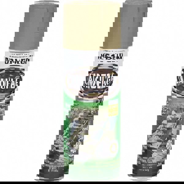 Camouflage Spray Paint, Flat Khaki, 12 oz Aerosol Can